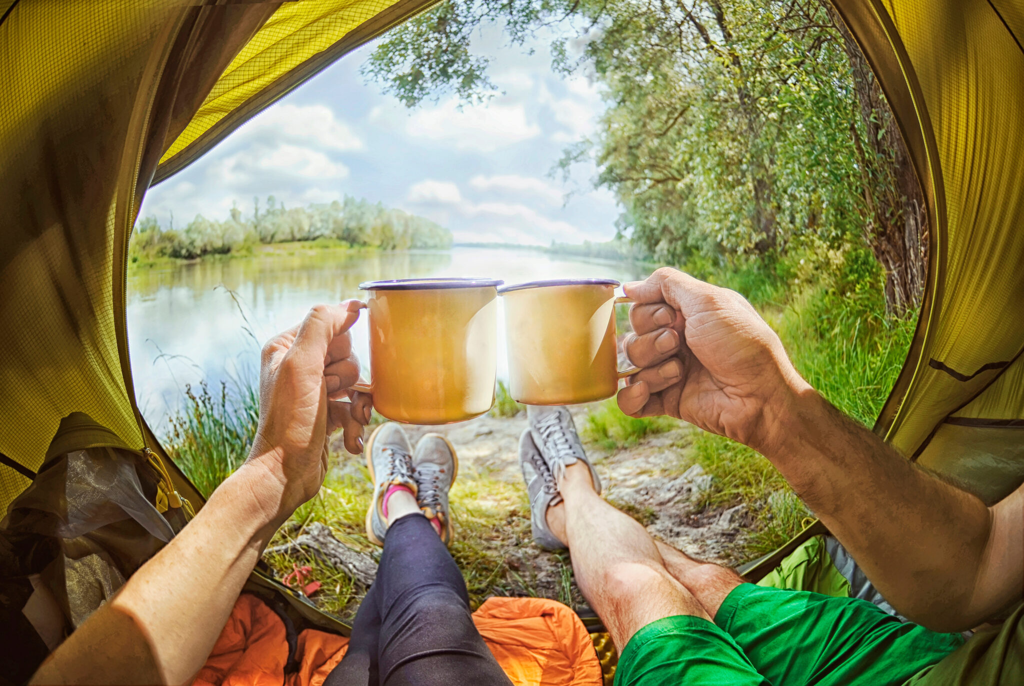 Чай в палатке